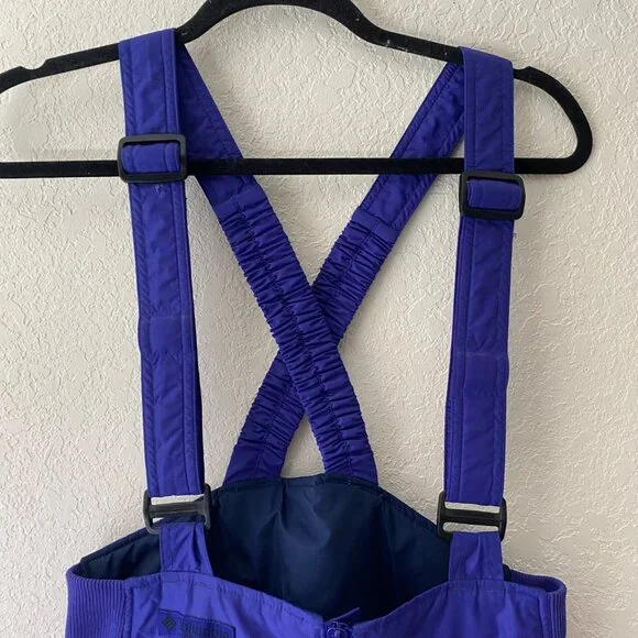 Columbia Womens Medium Snow Pants Nylon Waterproof Adjustable Straps Snow Ski - Picture 2 of 15